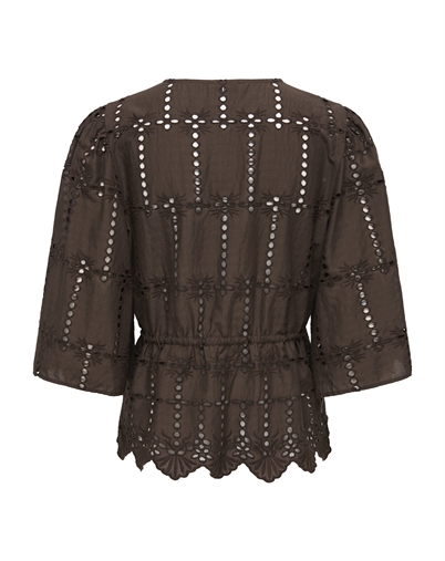 JDY - JDYJojo Anglaise Bluse - Chocolate Brown 